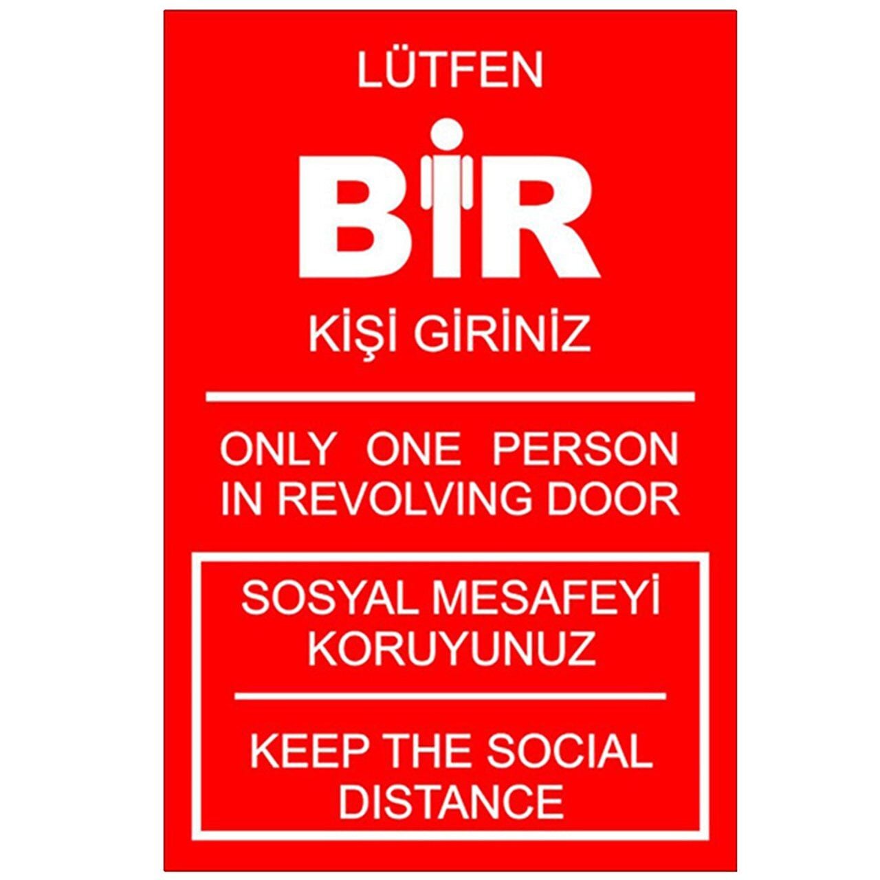 Lütfen Bir Kişi Giriniz Levhası