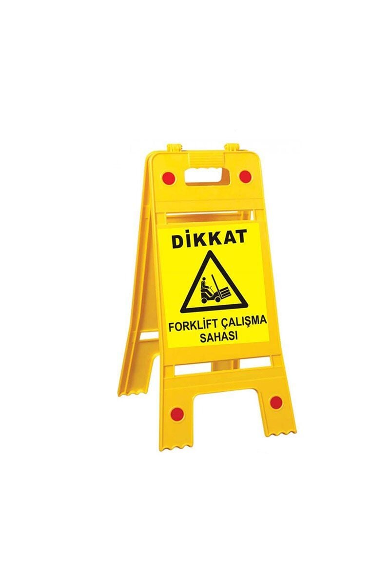 Forklift Çalışma Sahası Portatif Ayaklı Levha