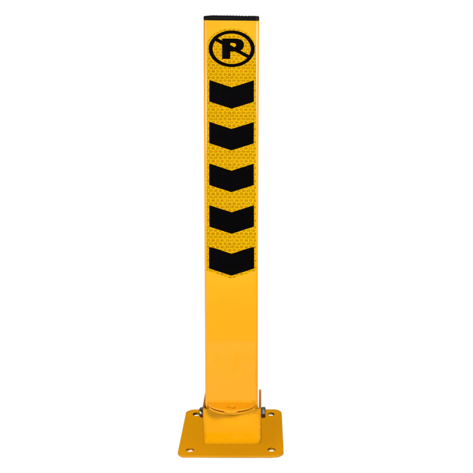 Kilitli Yatar Park Demiri 8×8 cm | Yatırılabilir Bariyer | Kilitli Yatırılabilir Park Direği