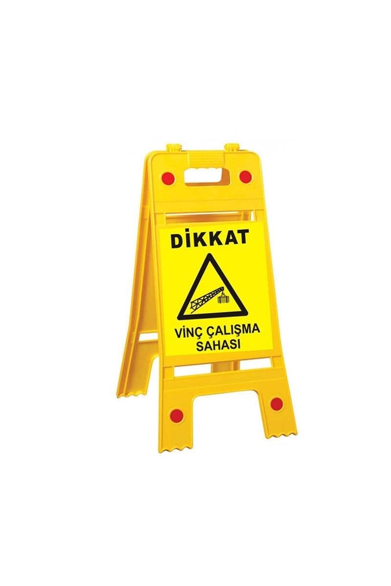 Vinç Çalışma Sahası Portatif Ayaklı Levha