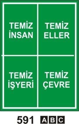 Temiz İnsan Temiz Eller Levhası