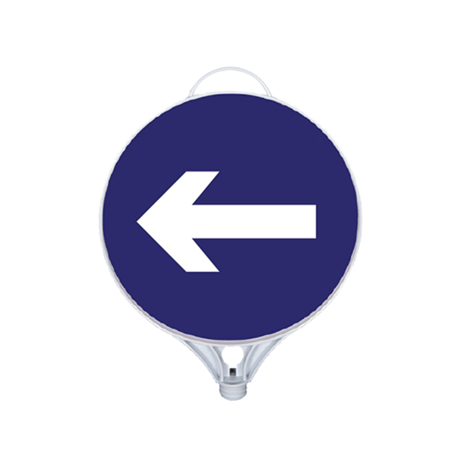 Sola Mecburi Yön Tabelası Çift Taraflı  (9107)