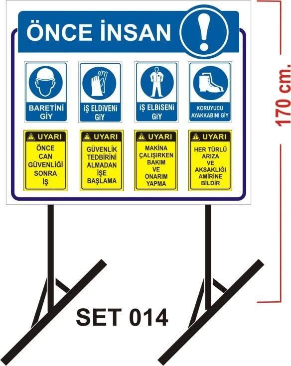 İnşaat Levha Seti 014 | Şantiye Uyarı Levha Seti