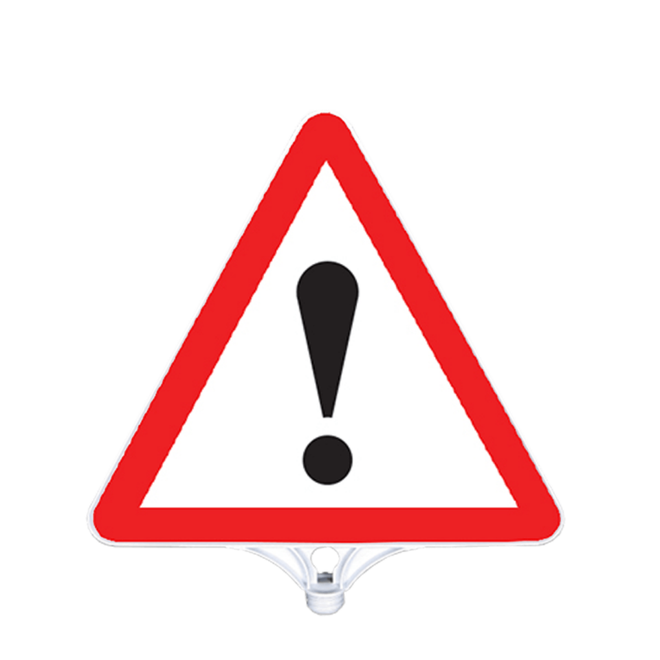 Dikkat Uyarı Tabelası Çift Taraflı  (9202)