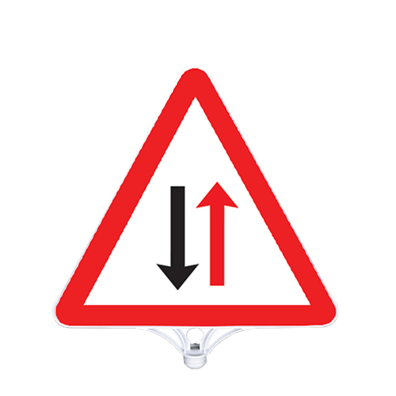 Dikkat İki Yönlü Trafik Tabelası Çift Taraflı  (9203)