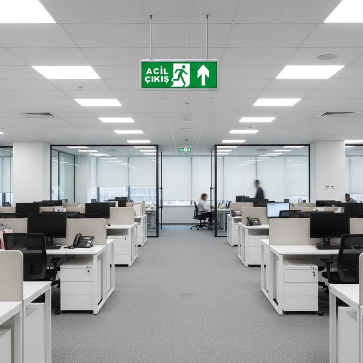 Çıkış Exit Ledli Armatür Sol Ok