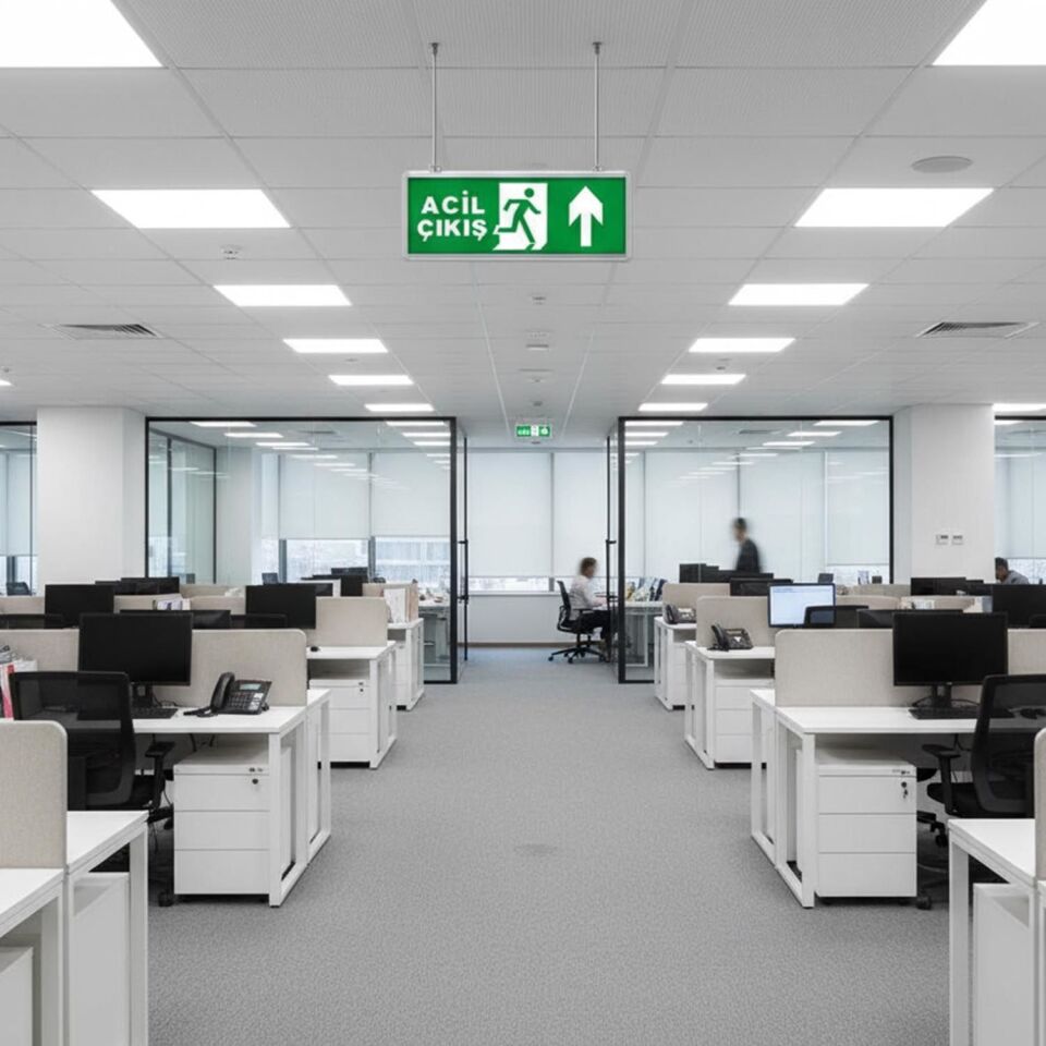 Çıkış Exit Ledli Armatür Sol Ok