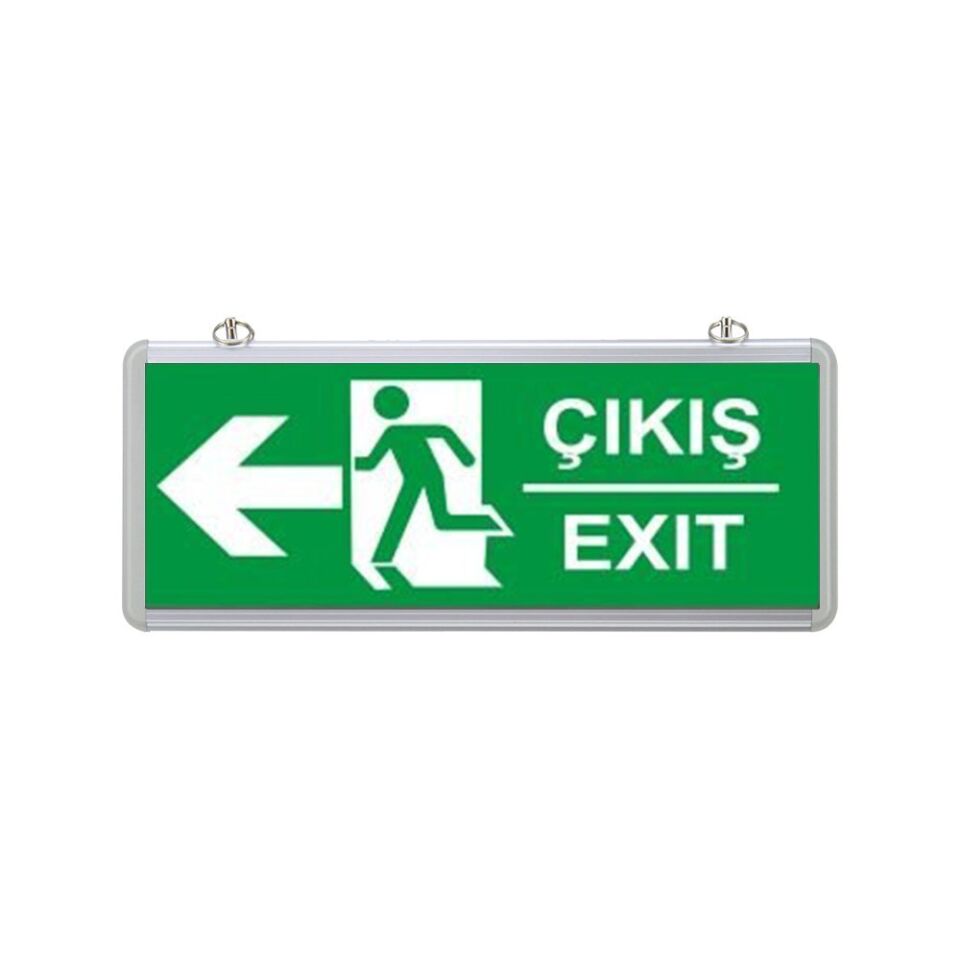 Çıkış Exit Ledli Armatür Sol Ok