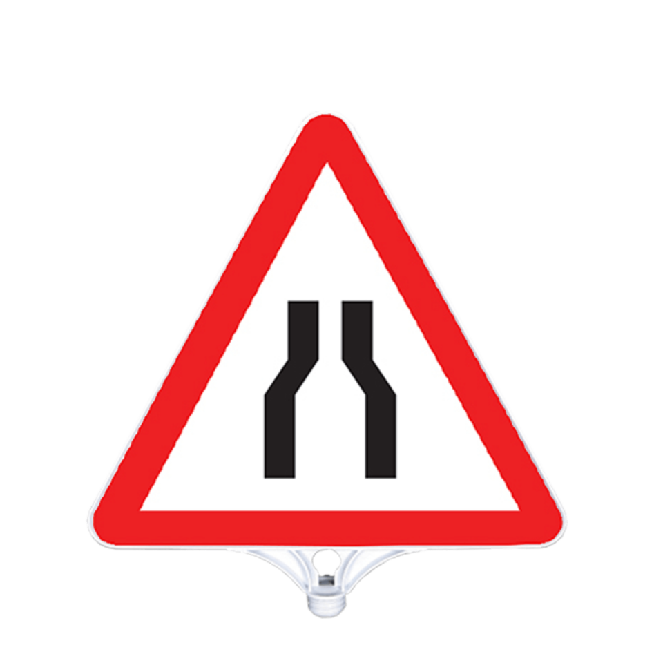 Her İki Taraftan Daralan Yol Tabelası Tek Taraflı  (9206)