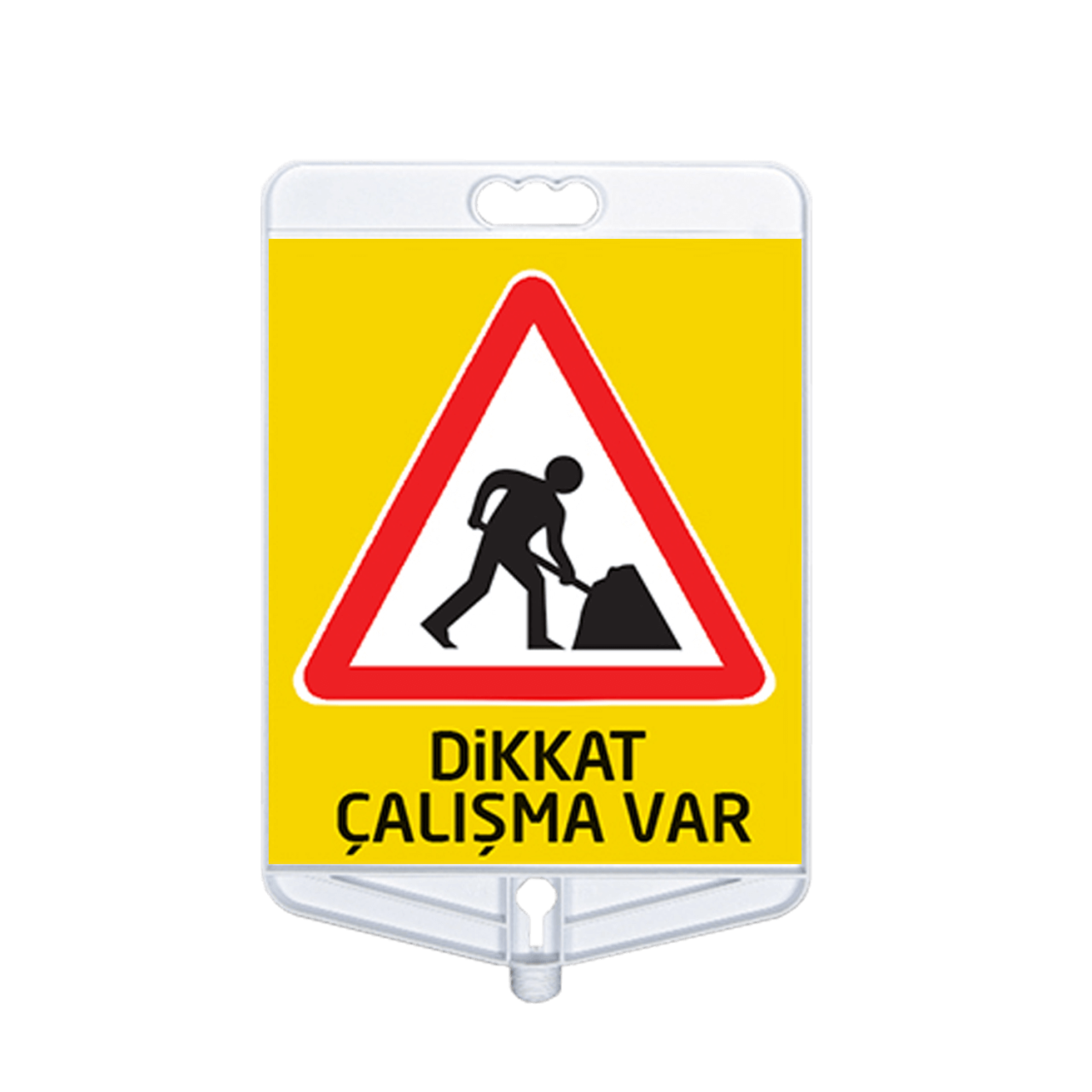 Dikkat Çalışma Var Tabelası Çift Taraflı  (9305)