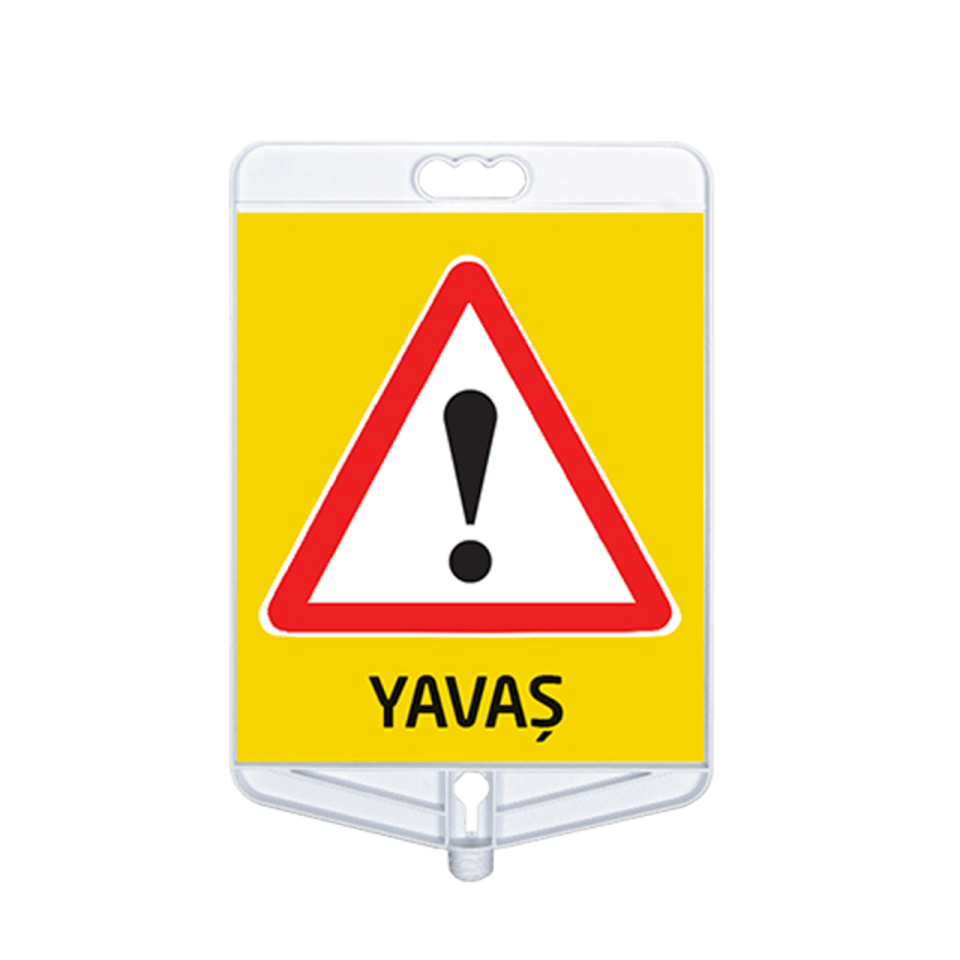 Yavaş Uyarı Tabelası Çift Taraflı  (9309)