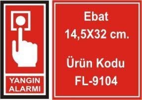 Yangın Alarmı Fotolümen Levha