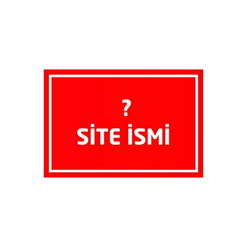 Apartman ve Site İsmi Levhası (Özel Üretim)