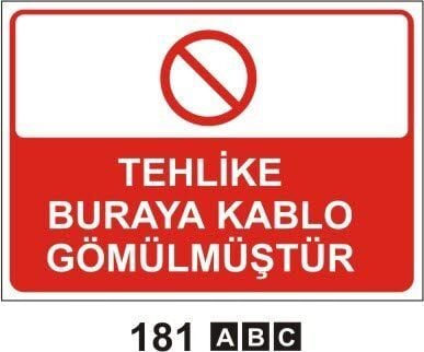 Tehlike Buraya Kablo Gömülmüştür