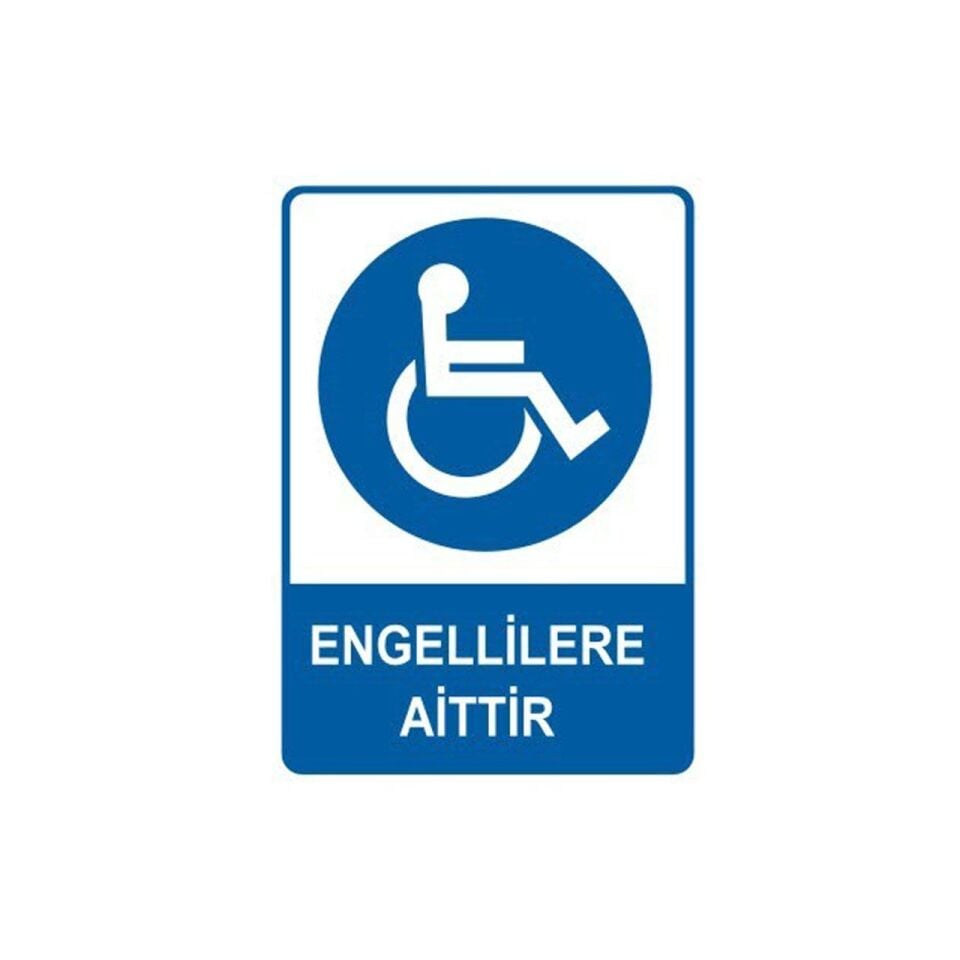 Engellilere Aittir Levhası