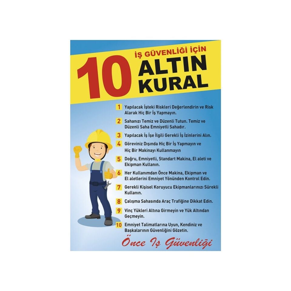 10 Altın Kural Levhası