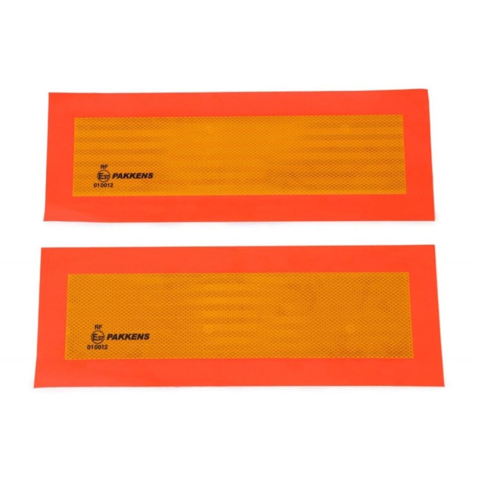 Pakkens Tır Arkası Reflektörü Sticker 565 mm x 200 mm (E37 Onaylı)