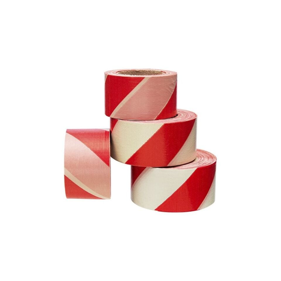 Kırmızı Beyaz İkaz Şeridi 500 Metre | 500 mt ikaz şeridi