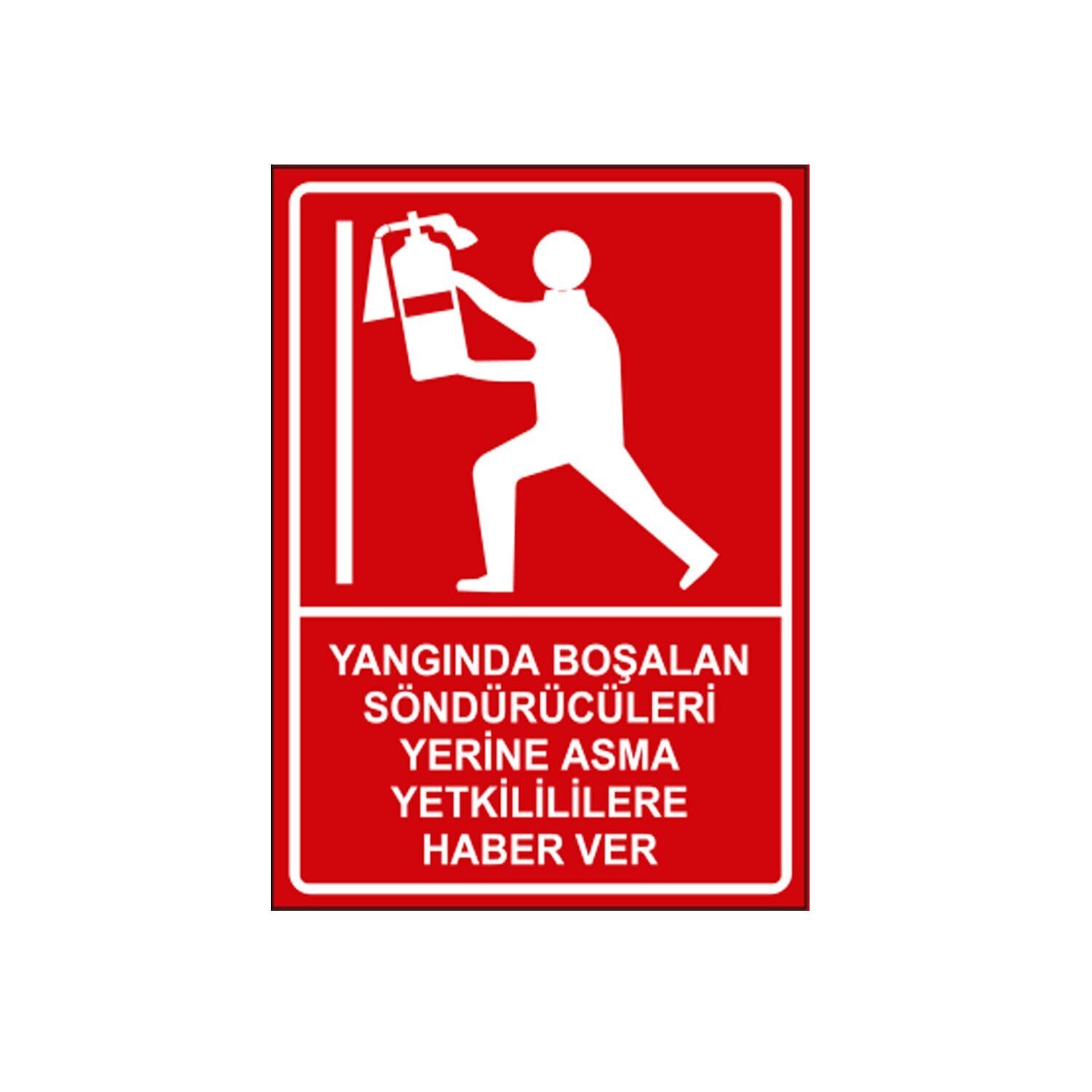Yangında Boşalan Tüpleri Yerlerine Asma Yetkililere Bildir