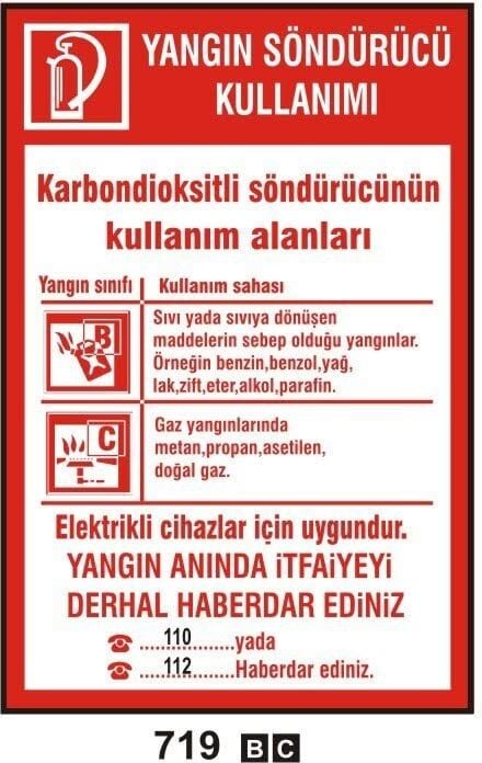 Yangın Söndürücü Kullanımı (Karbondioksitli)