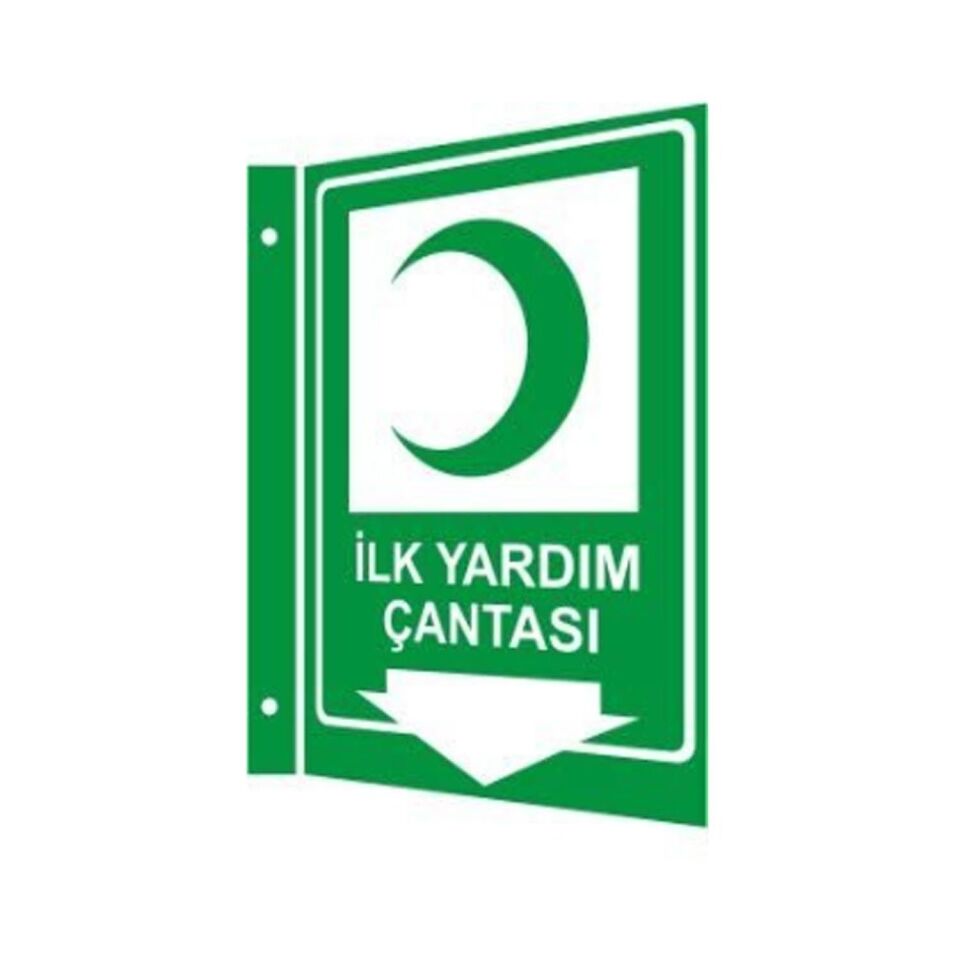 İlk Yardım Çantası 2 Yönlü Panoramik Levha (35x56cm)