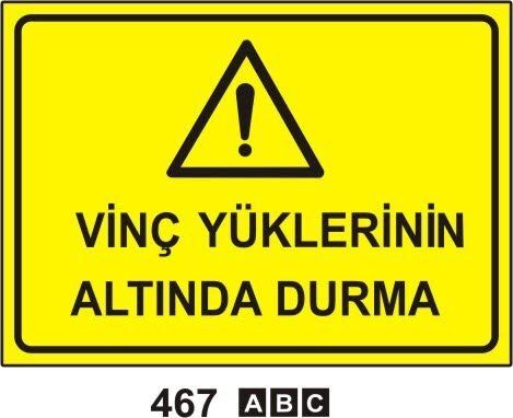 Vinç Yüklerinin Altında Durma Levhası
