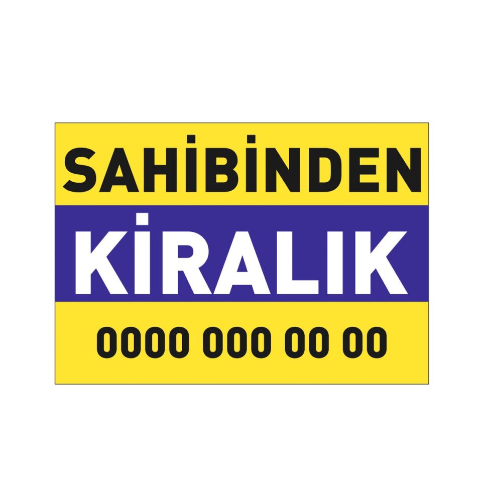 Sahibinden Kiralık/Satılık Branda Afiş