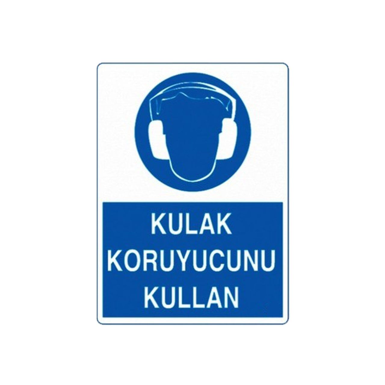 Kulak Koruyucu Kullan Sticker Etiket (10x15 cm)