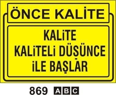 Kalite Kaliteli Düşünce İle Başlar