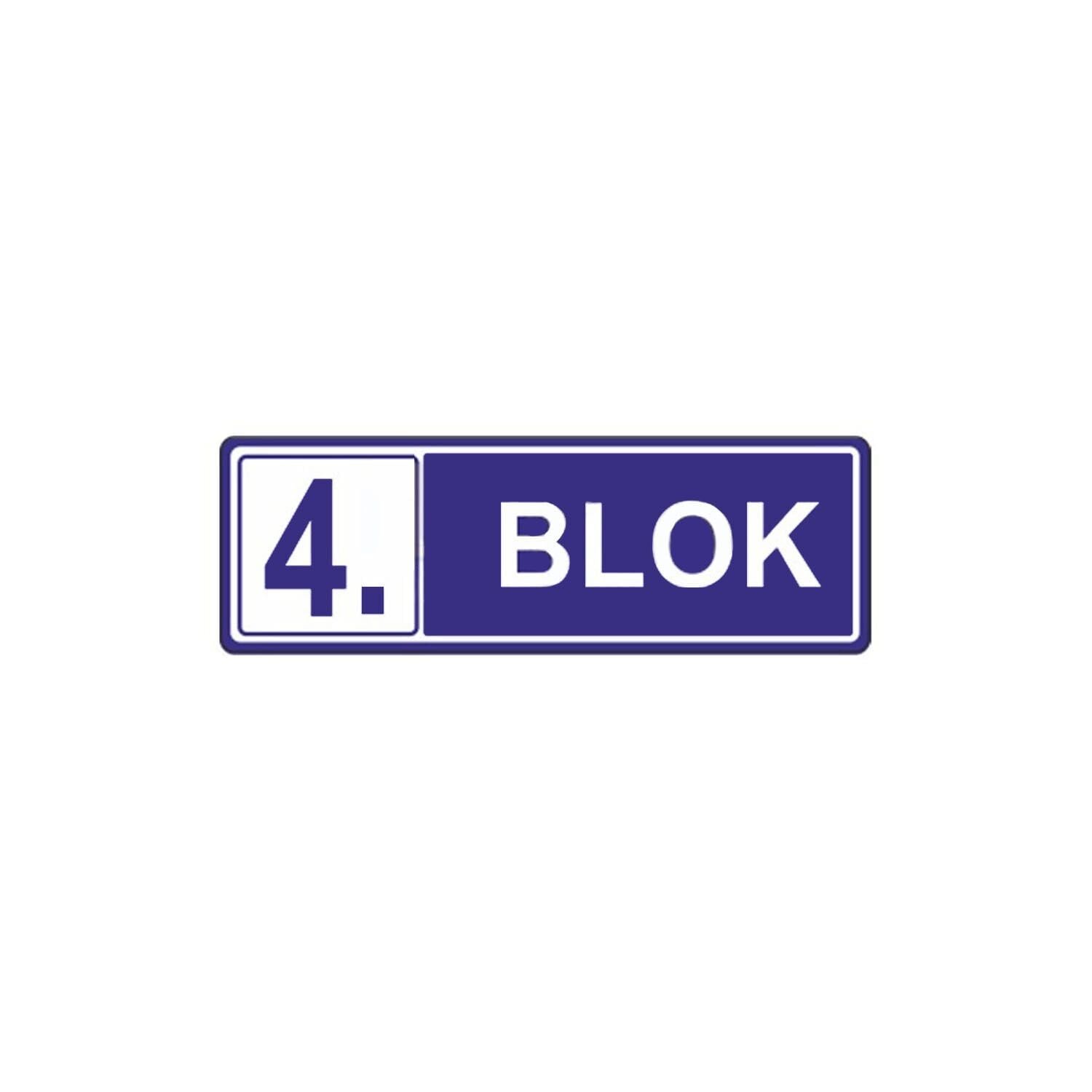 4. Blok Levhası | Apartman Blok Levhası