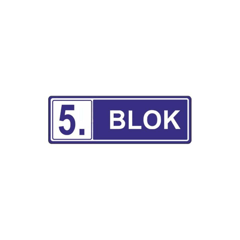5. Blok Levhası | Apartman Blok Levhası