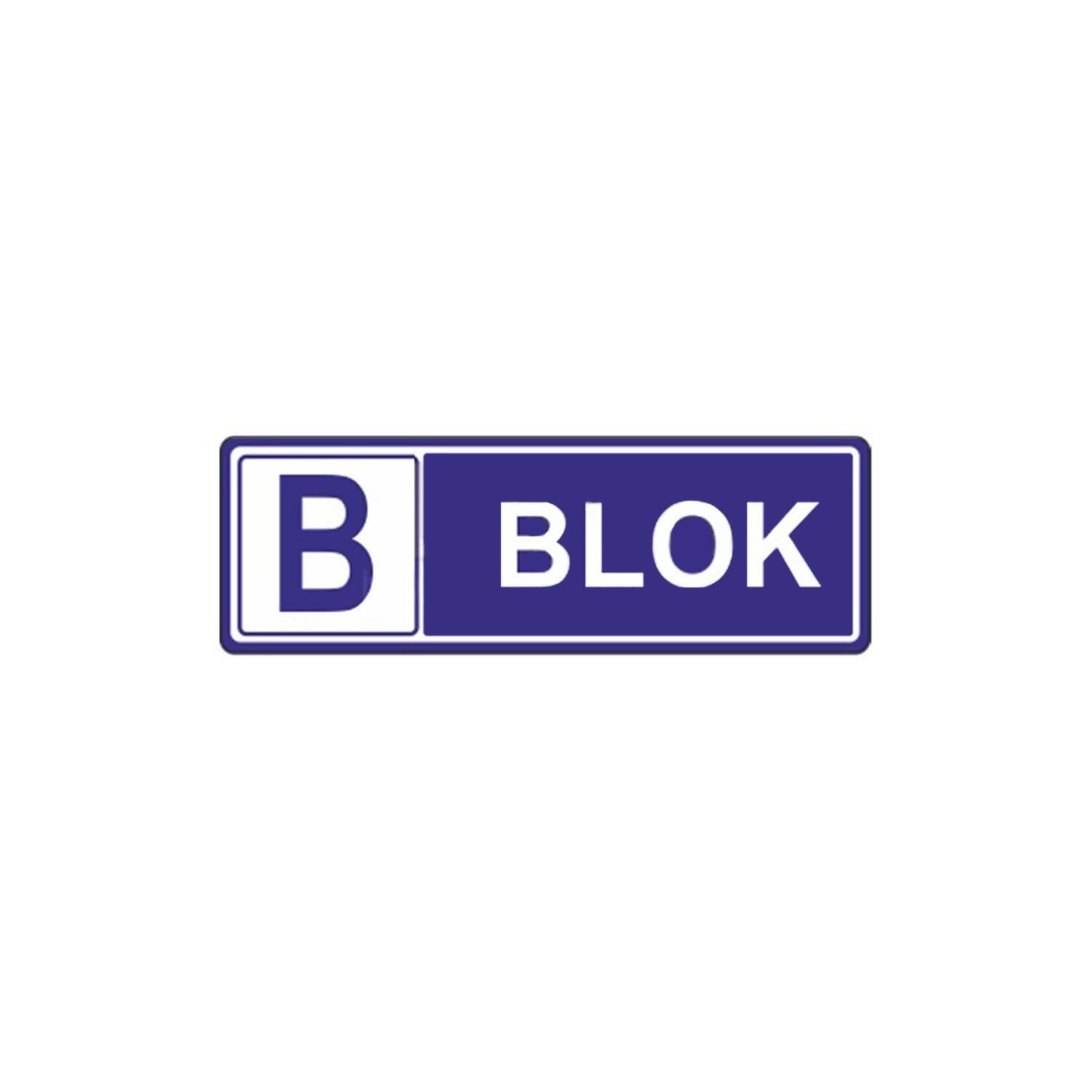 B Blok Levhası | Apartman Blok Levhası