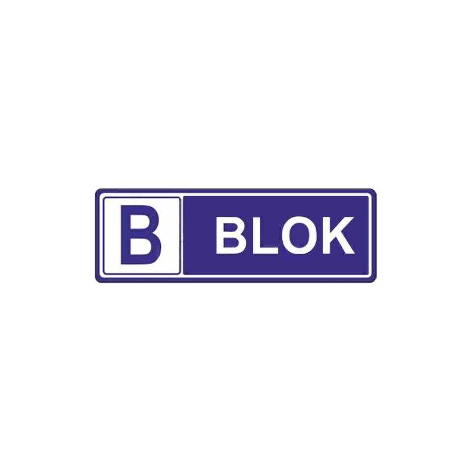 B Blok Levhası | Apartman Blok Levhası