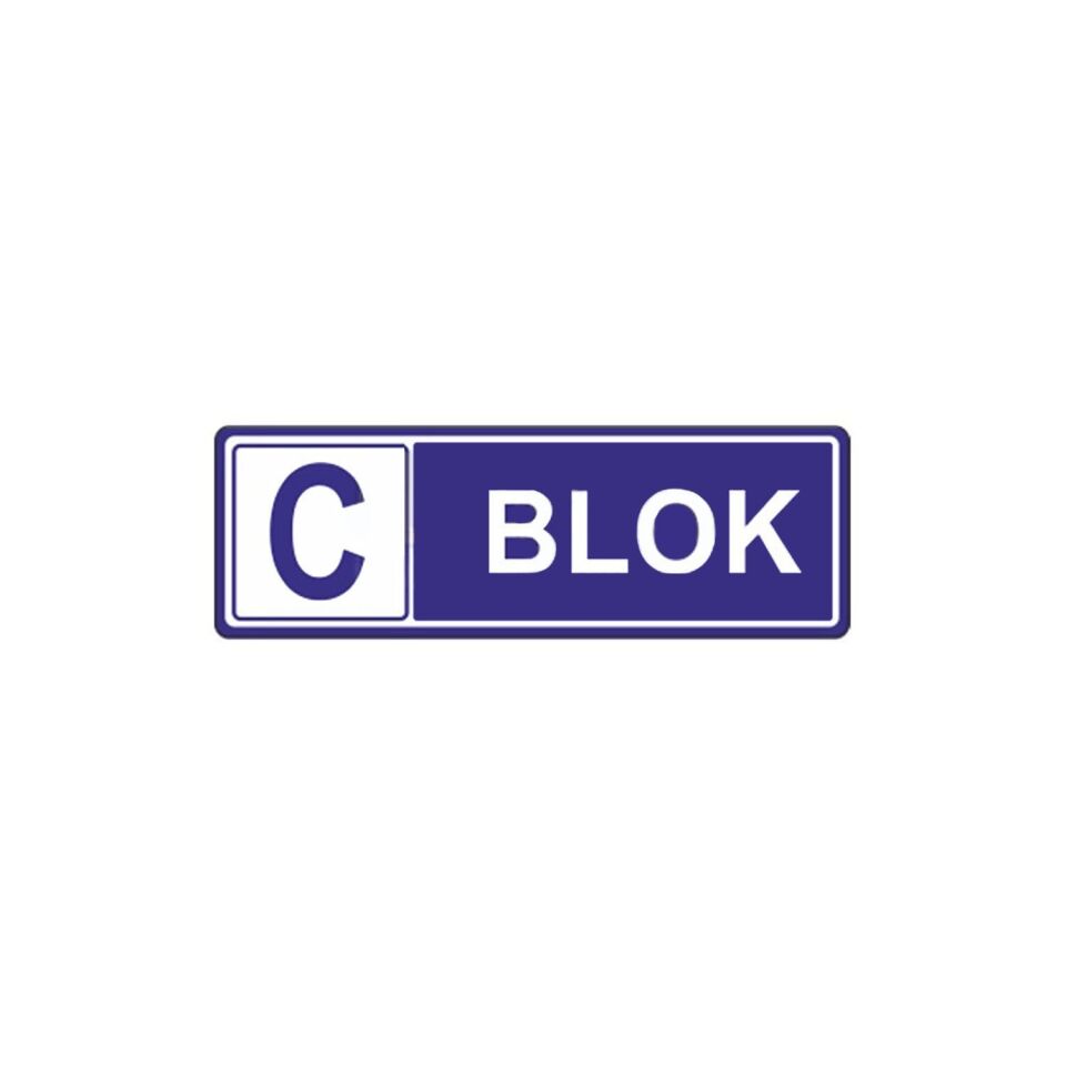 C Blok Levhası | Apartman Blok Levhası