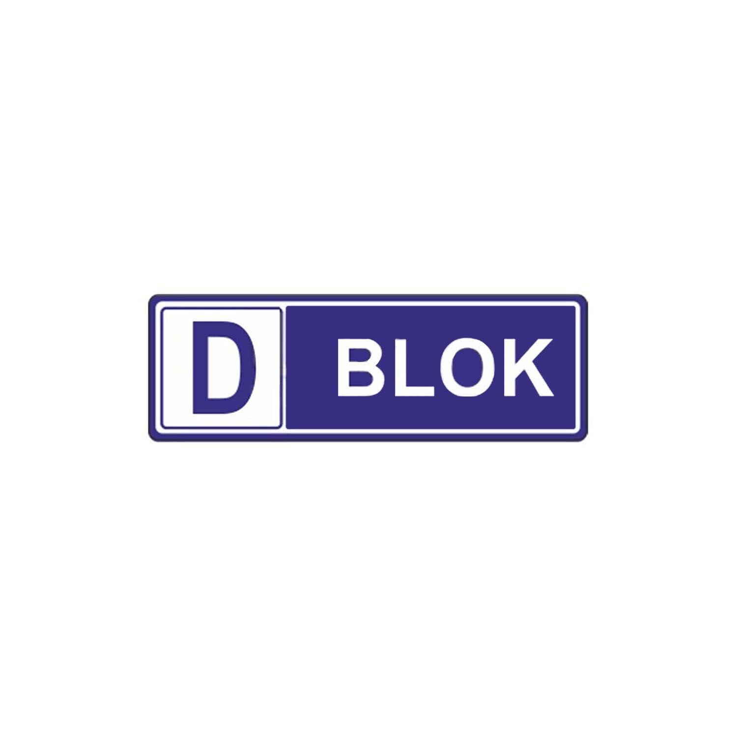D Blok Levhası | Apartman Blok Levhası