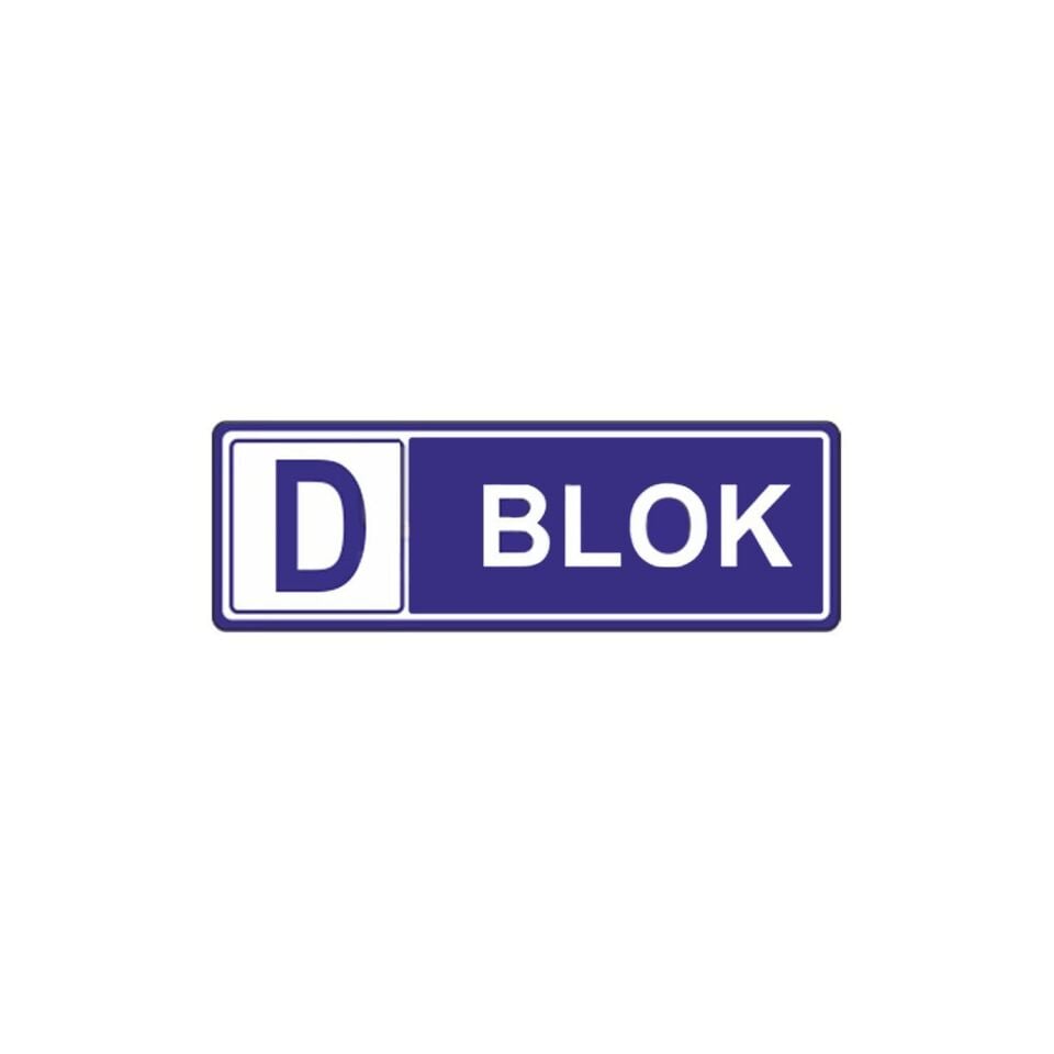 D Blok Levhası | Apartman Blok Levhası
