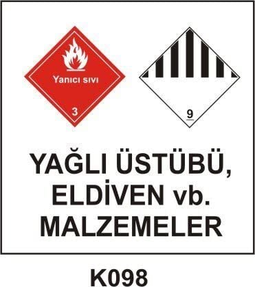 Tehlikeli Madde Ambalaj Saklama Kapları Etiketleri