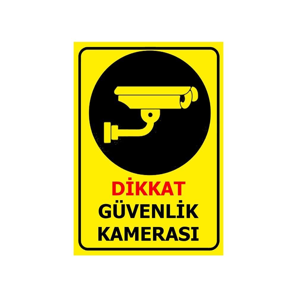Dikkat Güvenlik Kamerası Levhası