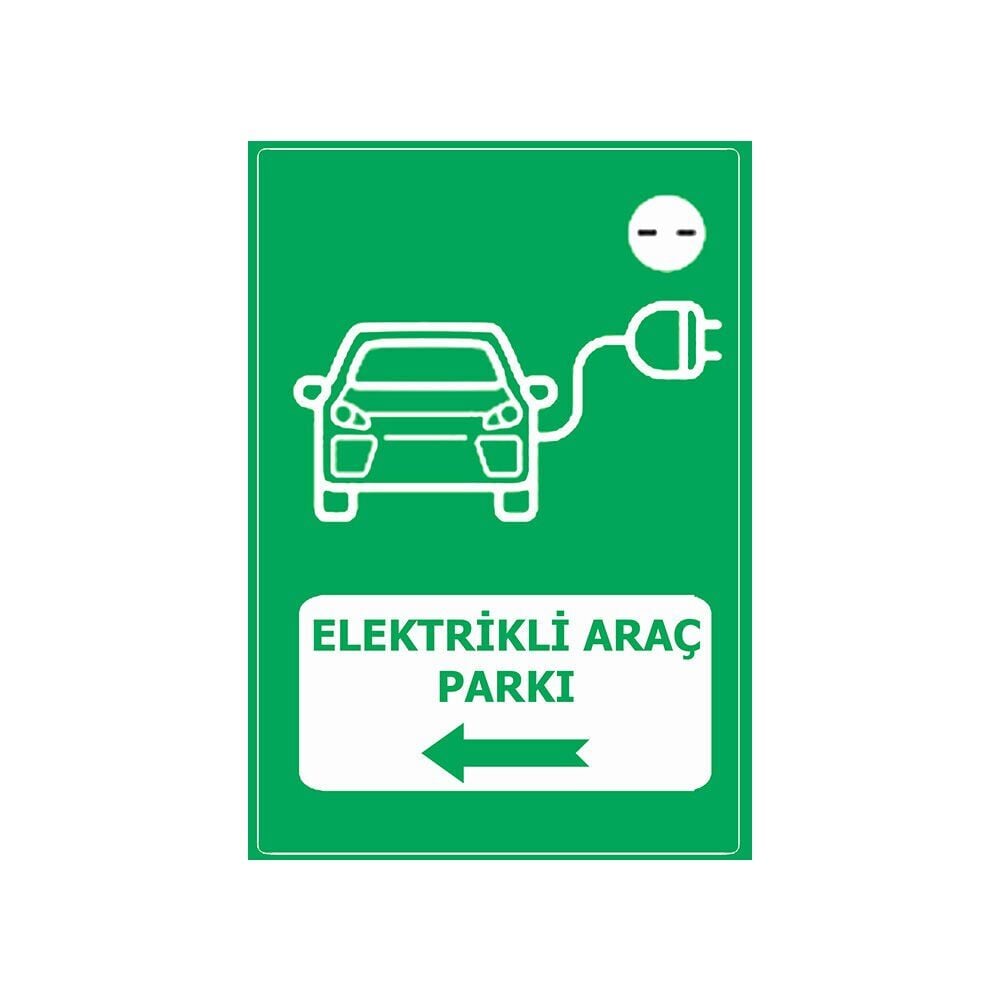 Elektrikli Araç Parkı Sol Yön Levha