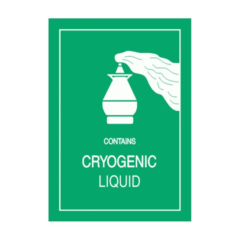 ADR Etiketi - Dış Kriyojenik Sıvı Etiketi 10x10 cm