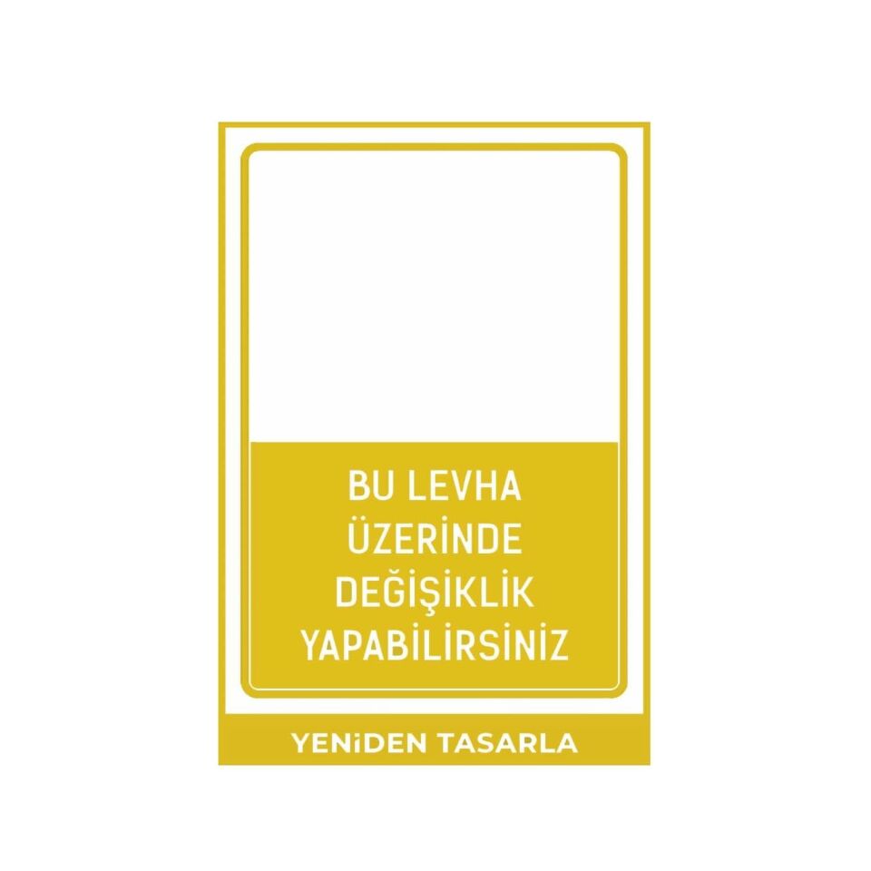 Kendin Tasarla - Kendi Levhanı Hazırla