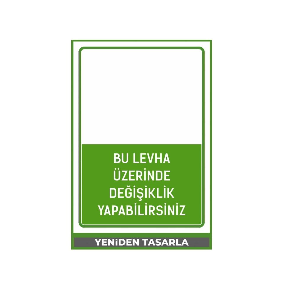 Kendin Tasarla - Kendi Levhanı Hazırla