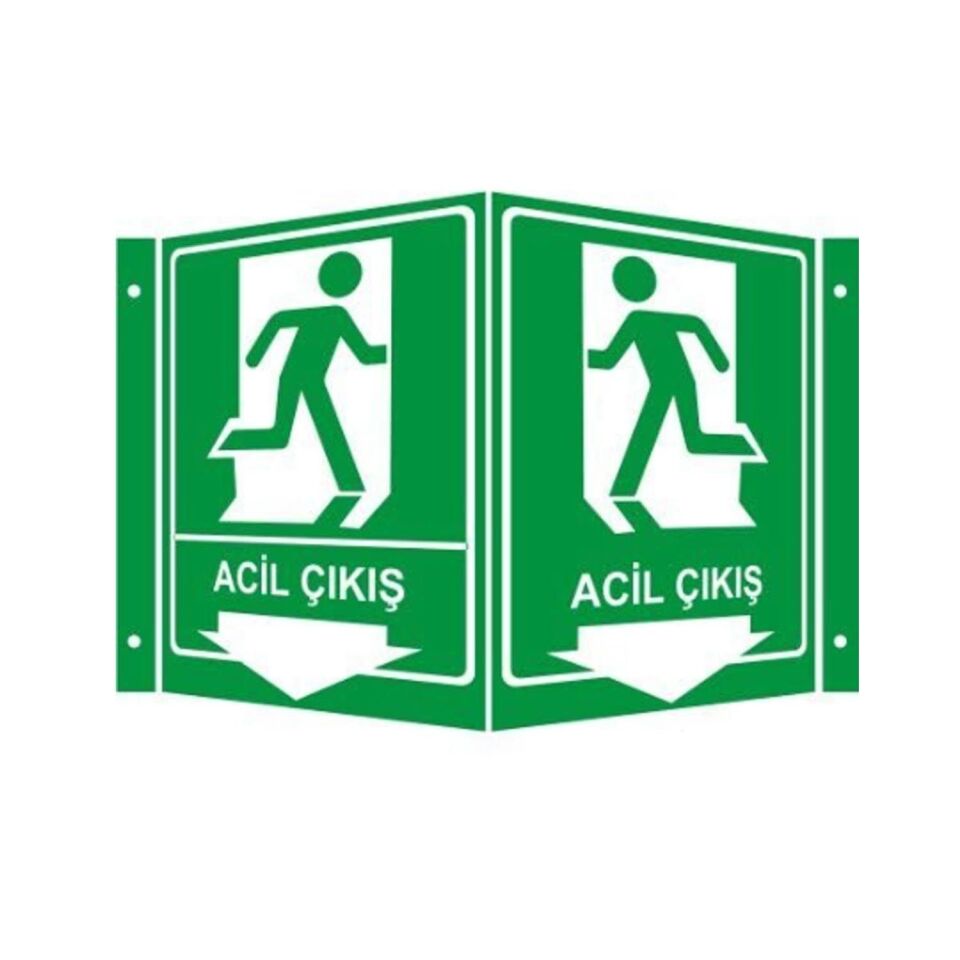 Acil Çıkış Panoramik Levha (35x56cm)