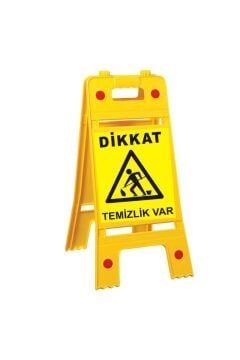 Temizlik Var Kaygan Zemin Levhası