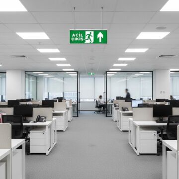 Çıkış Exit Ledli Armatür Sağ Ok