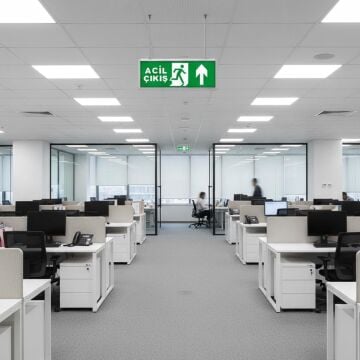 Çıkış Exit Ledli Armatür Aşağı Ok