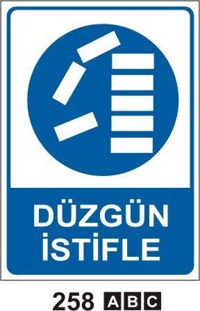Düzgün İstifle Levhası