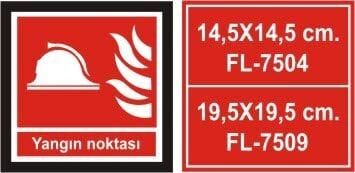 Yangın Noktası Fotolümen Tabela