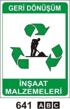 İnşaat Malzemeleri (Geri Dönüşüm/Tehlikeli Atık Levhası)