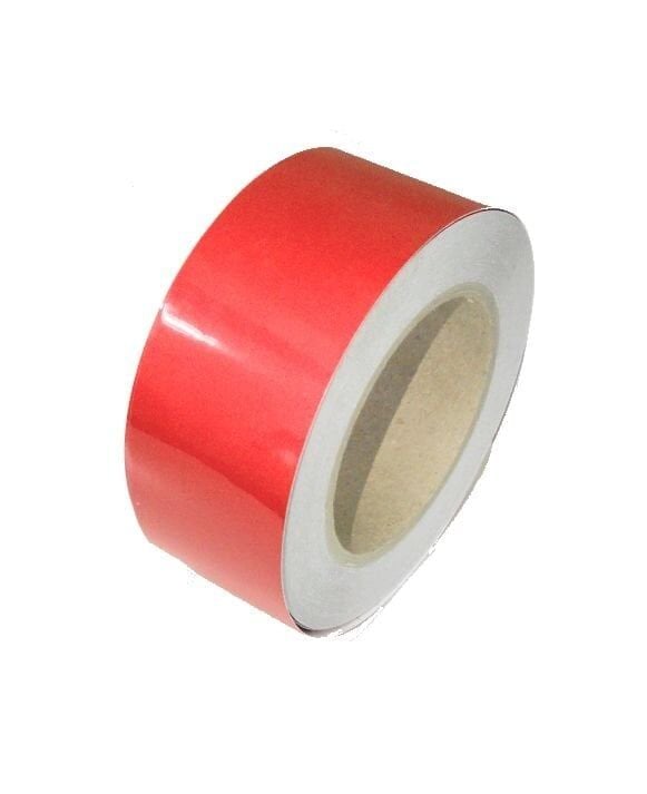 Reflektörlü Bant - Kırmızı Renk 50x50